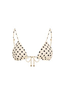 Lola Bikini Top Polka Dot Ecru