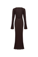 Isadora Dress Dark Brown