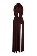 Helena Dress Dark Brown