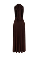 Helena Dress Dark Brown